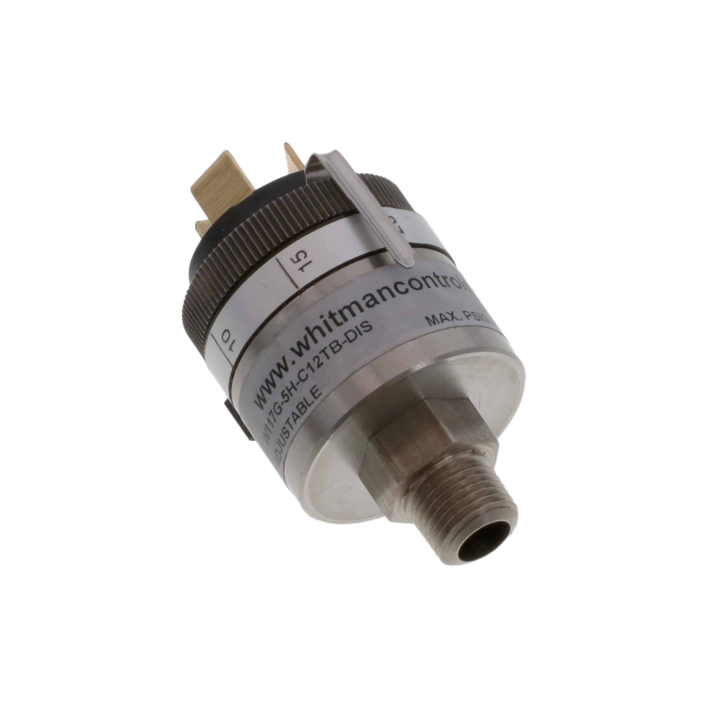 W117G-5H-C12TB-DIS Whitman Controls, LLC  Pressure Sensors Transducers - Industrial